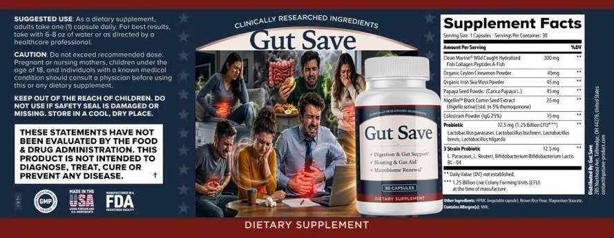 GutSave Ingredients
